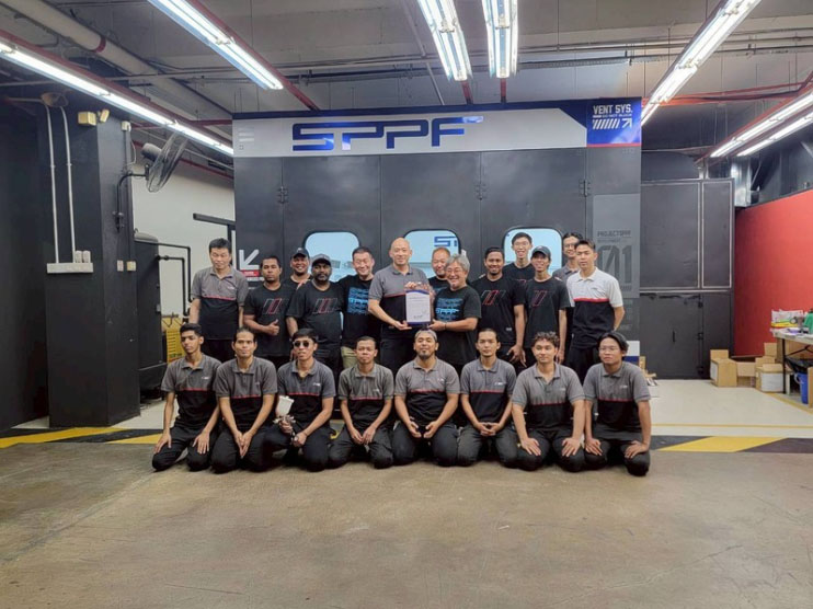 現地での技術指導2